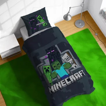   Minecraft Last Block Standing ágyneműhuzat 140×200cm, 70×90 cm