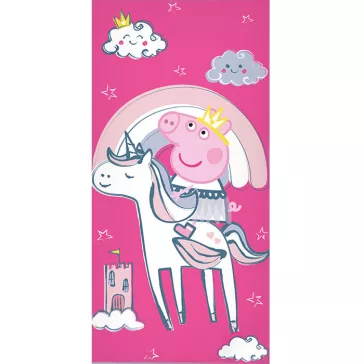   Peppa malac Unicorn fürdőlepedő, strand törölköző 70x140cm