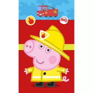   Peppa malac Fireman kéztörlő, arctörlő, törölköző 30x50 cm