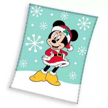   Disney Minnie Snow Karácsonyi coral fleece polár takaró 130x160cm