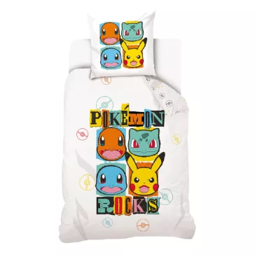 Pokémon Rocks ágyneműhuzat 140×200cm, 70×90 cm