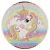 Unikornis Rainbow papírtányér 6 db-os 23 cm