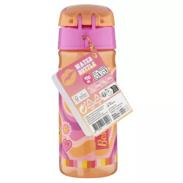   Csajos Besties műanyag szívószálas kulacs akasztóval 450 ml
