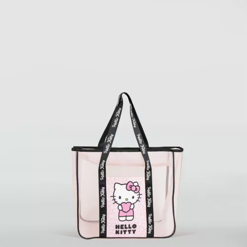 Hello Kitty Heart Premium átlátszó strandtáska 62 cm