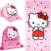 Hello Kitty Apple törölköző, tornazsák, baseball sapka szett
