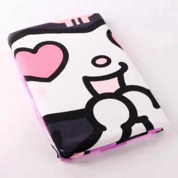   Hello Kitty Kuromi Heart fürdőlepedő, strand törölköző 70x140cm (Fast Dry)