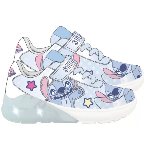 Disney Lilo és Stitch, A csillagkutya Happy Alien LED villogó, világító utcai cipő 25-32