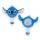 Disney Lilo és Stitch, A csillagkutya Blue mini plüss hajkefe 13 cm