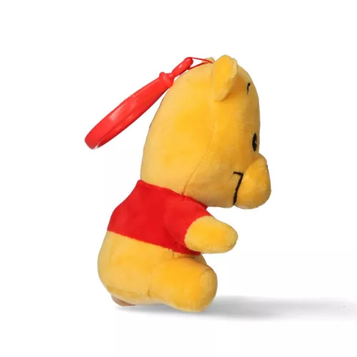 Disney Micimackó Yellow 3D plüss figura akasztóval, táskadísz 13 cm