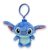 Disney Lilo és Stitch, A csillagkutya Blue 3D plüss figura akasztóval, táskadísz 12 cm