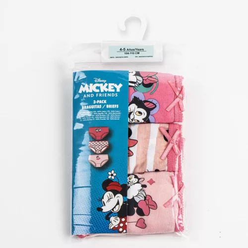 Disney Minnie Figaro gyerek fehérnemű, bugyi 3 darab/csomag 2 - 8 év / 92 - 128 cm