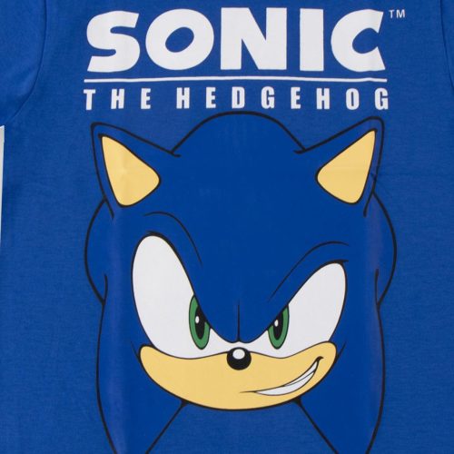 Sonic a sündisznó Blue Head gyerek rövid póló, felső 6 - 12 év / 116 - 152 cm