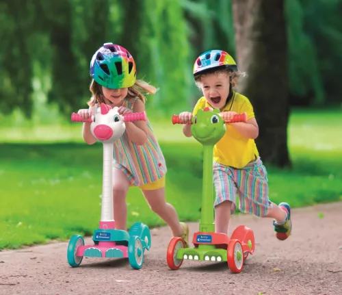 Háromkerekű Green sárkányos roller Clementoni