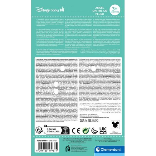 Disney Lilo és Stitch, A csillagkutya Angel plüss figura és rágóka Clementoni