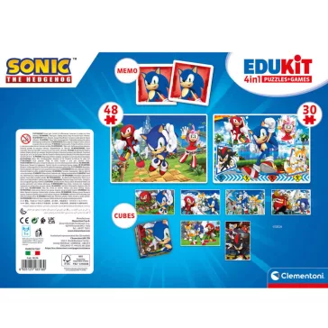   Sonic a sündisznó Characters 4 az 1-ben játékgyűjtemény Clementoni