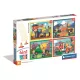 Munkagépek Busy at Work 4 az 1-ben puzzle Clementoni