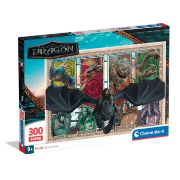   Így neveld a sárkányodat Mystic Skies 300 db-os puzzle Clementoni