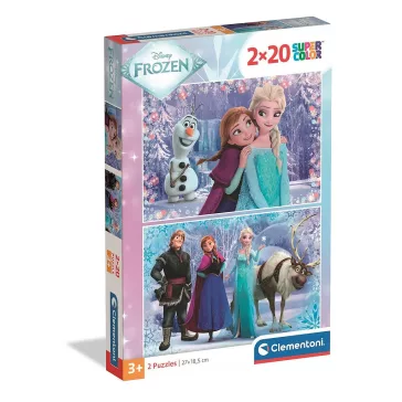 Disney Jégvarázs Team Quest 2x20 db-os puzzle Clementoni