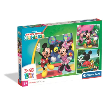 Disney Mickey Clubhouse 3x48 db-os puzzle Clementoni