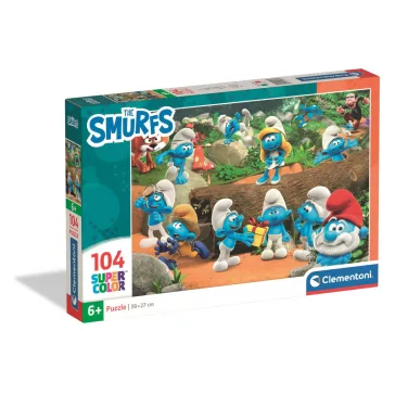 Hupikék törpikék Forest 104 db-os puzzle Clementoni