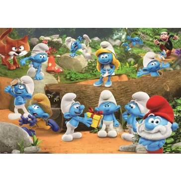 Hupikék törpikék Forest 104 db-os puzzle Clementoni