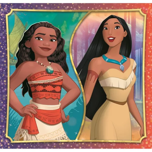 Disney Hercegnők Portrait 3x48 db-os puzzle Clementoni