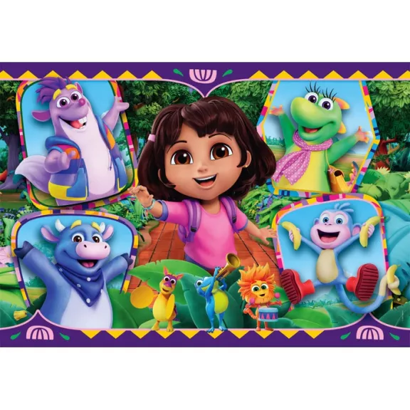 Dóra, a felfedező Journey 104 db-os maxi puzzle Clementoni