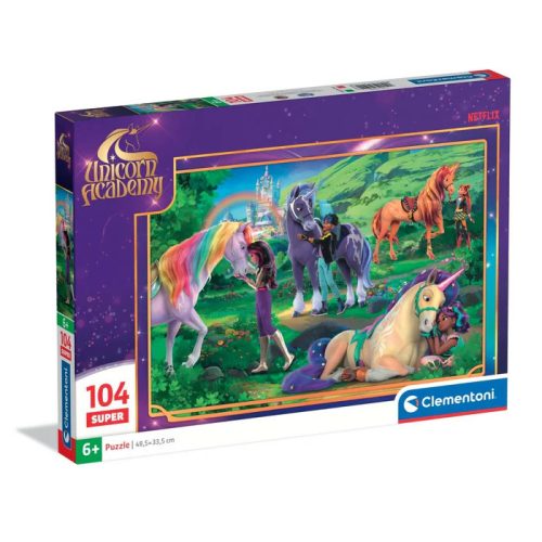 Unikornis Akadémia Meadow 104 db-os Super puzzle Clementoni