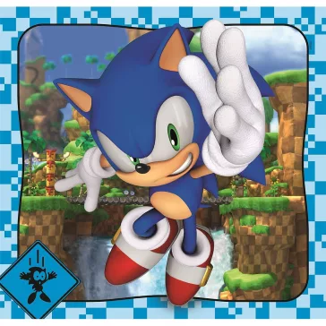   Sonic a sündisznó Doctor Eggman 3x48 db-os puzzle Clementoni