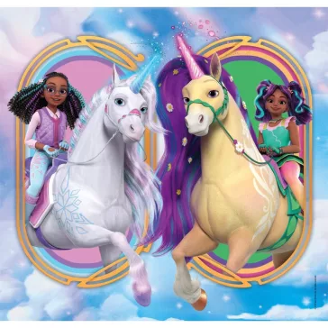 Unikornis Akadémia Riders 3x48 db-os puzzle Clementoni
