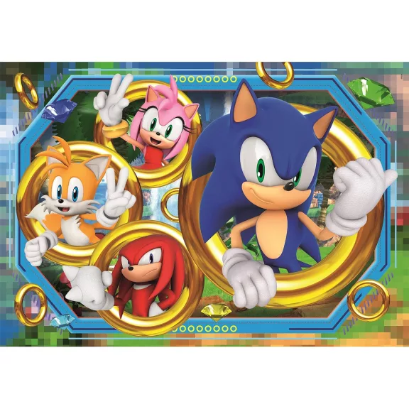 Sonic a sündisznó Ring 180 db-os puzzle Clementoni