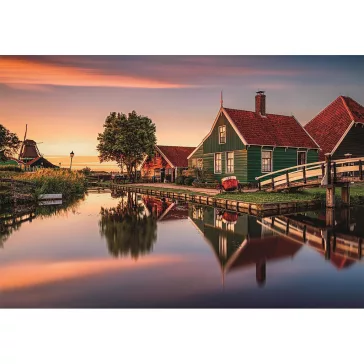 Hollandia Zaanse Schans 1500 db-os Compact puzzle Clementoni