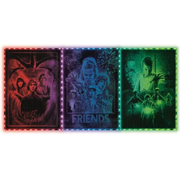   Stranger Things Upside Down 520 db-os puzzle LED-es keretben Clementoni