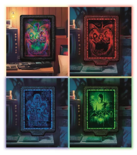 Stranger Things Upside Down 520 db-os puzzle LED-es keretben Clementoni