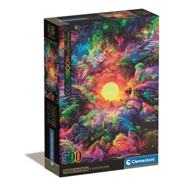   Színes dzsungel Psychedelic 500 db-os Compact puzzle Clementoni