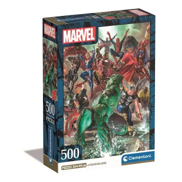 Bosszúállók Assembly 500 db-os Compact puzzle Clementoni
