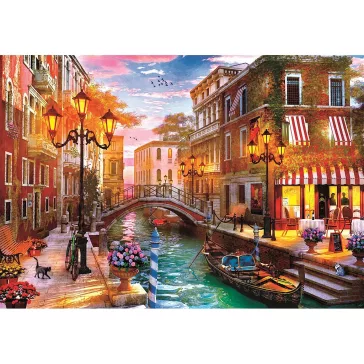   Olaszország Venice Sunset 500 db-os Compact puzzle Clementoni