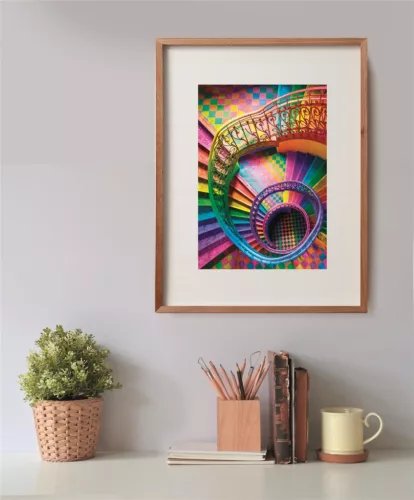 Színes lépcső Colorboom 500 db-os Compact puzzle Clementoni