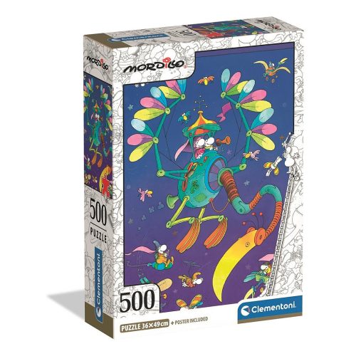 Színes Mordillo 500 db-os Compact puzzle Clementoni