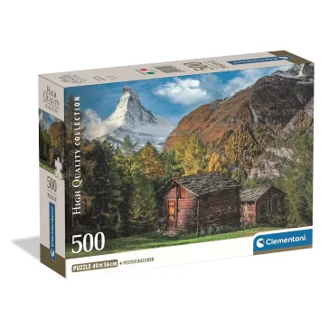   Hegyvidék Charming Matterhorn 500 db-os Compact puzzle Clementoni