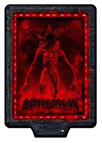 Stranger Things The Demogorgon 520 db-os puzzle LED-es keretben Clementoni