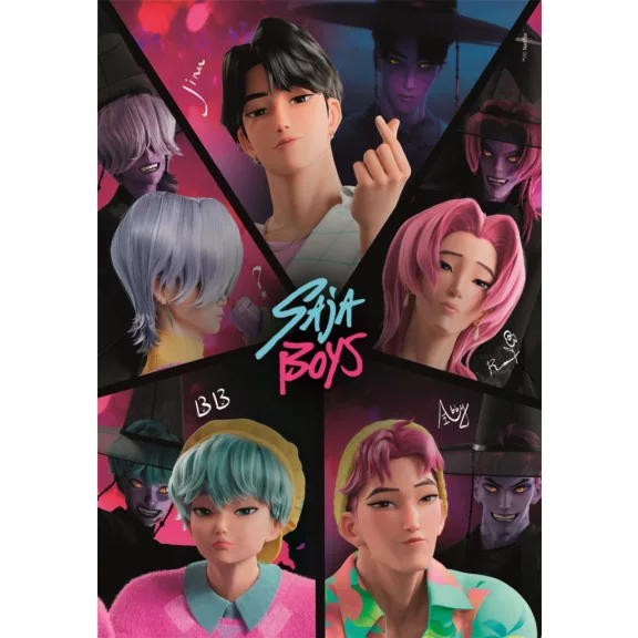 K-pop Démonvadászok Saja Boys 500 db-os Compact puzzle Clementoni