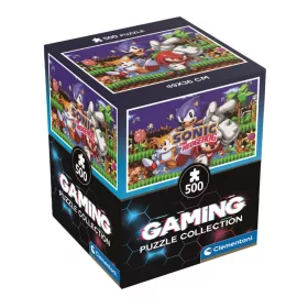 Sonic a sündisznó 64 Bit 500 db-os Cube puzzle Clementoni