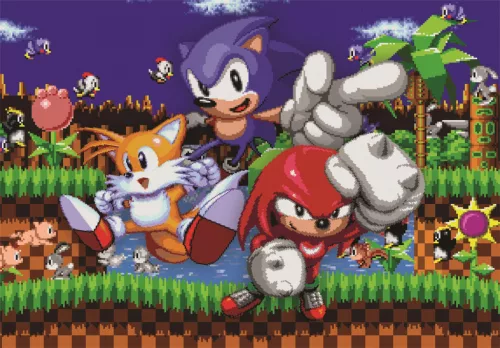 Sonic a sündisznó 64 Bit 500 db-os Cube puzzle Clementoni
