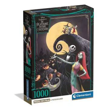   Karácsonyi lidércnyomás Moon 1000 db-os Compact puzzle Clementoni