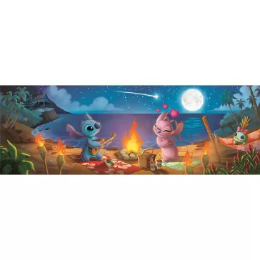   Disney Lilo és Stitch, A csillagkutya Campfire 1000 db-os panoráma Compact puzzle Clementoni