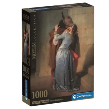   Művészet A csók Hayez 1000 db-os Compact puzzle Clementoni