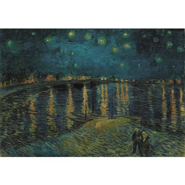   Művészet Starry Night Over the Rhône 1000 db-os Compact puzzle Clementoni