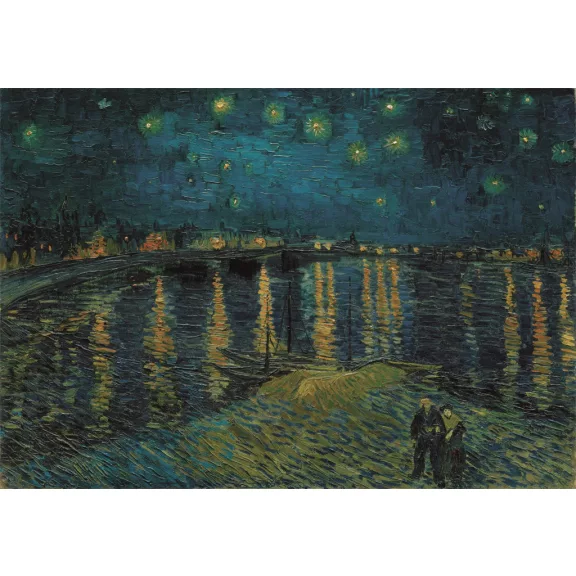 Művészet Starry Night Over the Rhône 1000 db-os Compact puzzle Clementoni