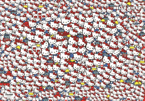 Hello Kitty Crowd 1000 db-os Compact puzzle Clementoni